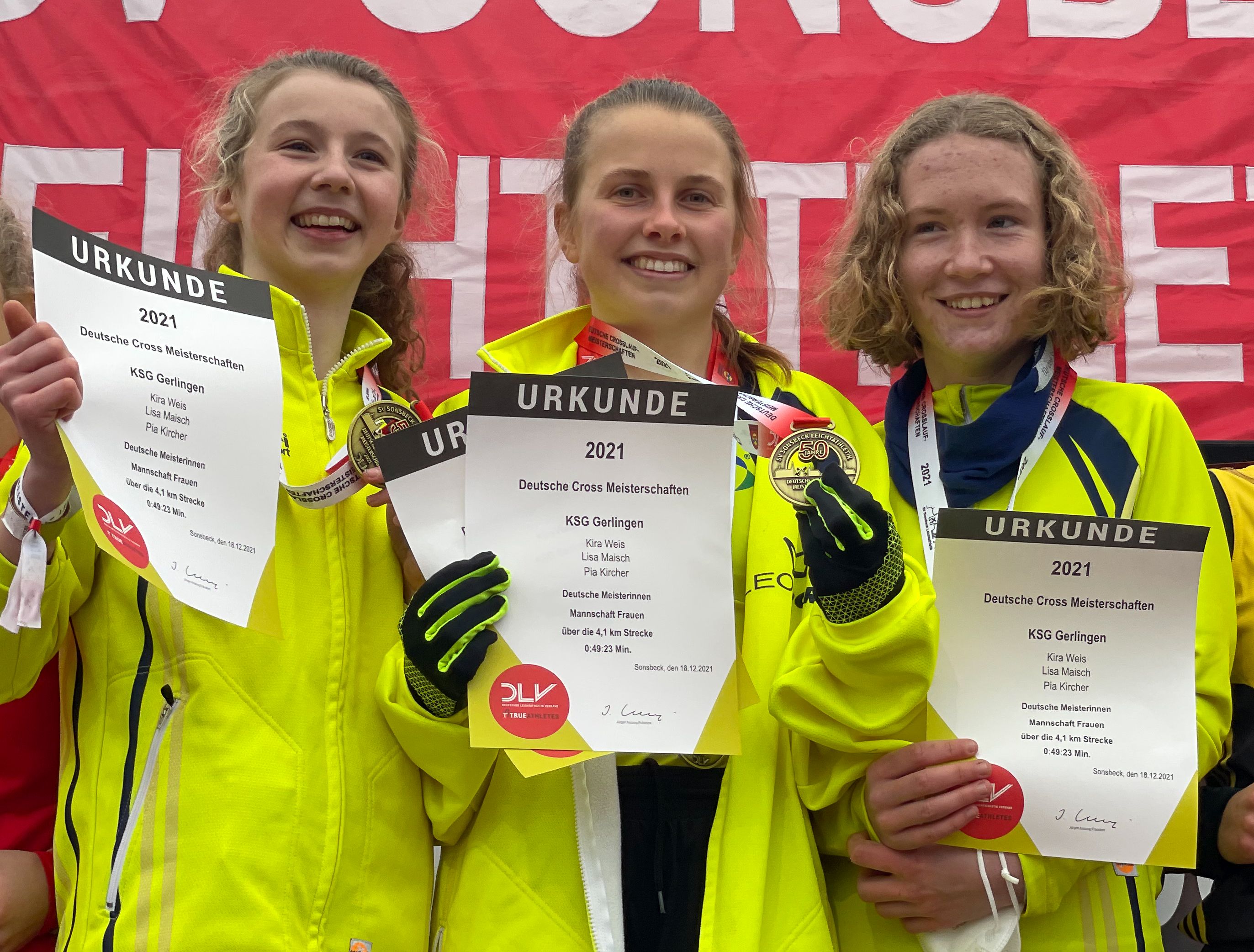 Laufteam Deutsche Meisterinnen Sonsbeck Cross-DM
